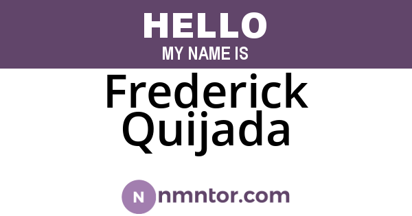Frederick Quijada