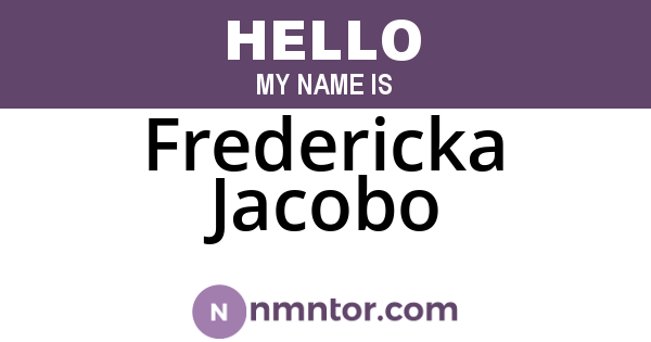 Fredericka Jacobo
