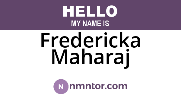 Fredericka Maharaj