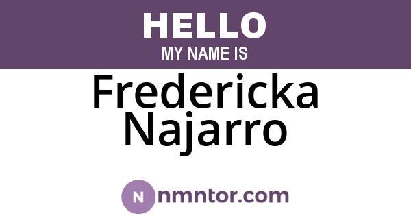 Fredericka Najarro