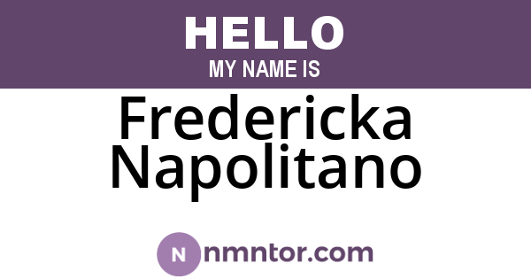 Fredericka Napolitano