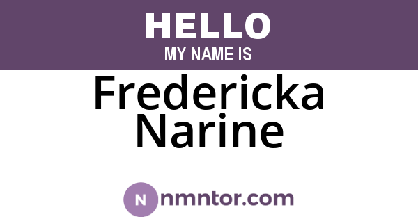 Fredericka Narine