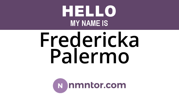 Fredericka Palermo