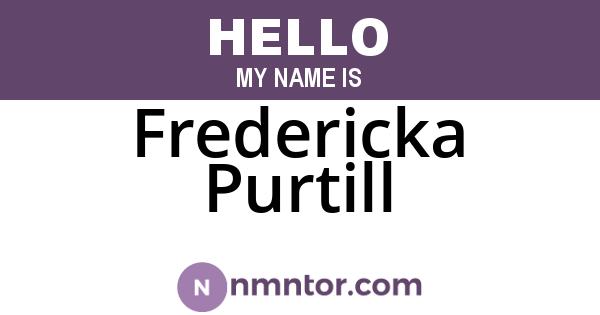 Fredericka Purtill
