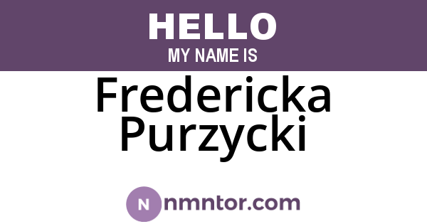 Fredericka Purzycki