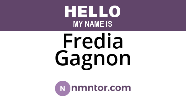 Fredia Gagnon