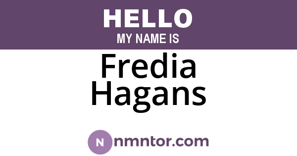 Fredia Hagans