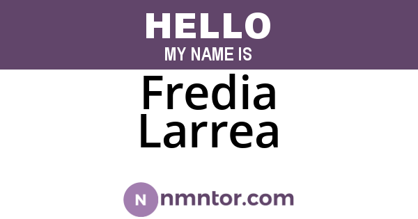 Fredia Larrea
