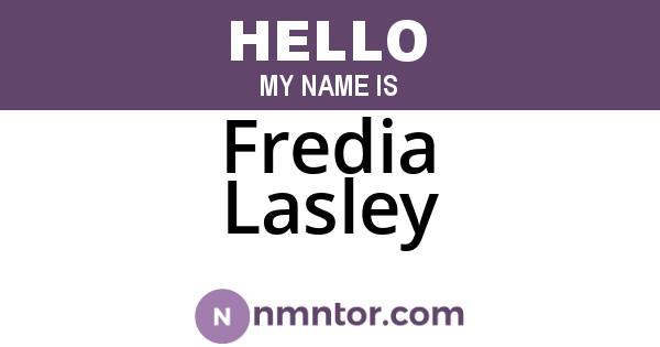 Fredia Lasley