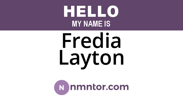 Fredia Layton