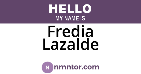 Fredia Lazalde
