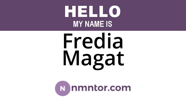 Fredia Magat