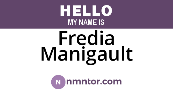 Fredia Manigault