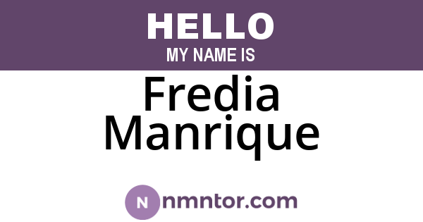 Fredia Manrique