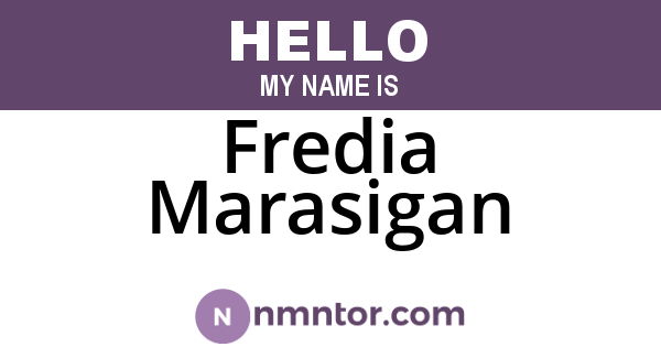 Fredia Marasigan
