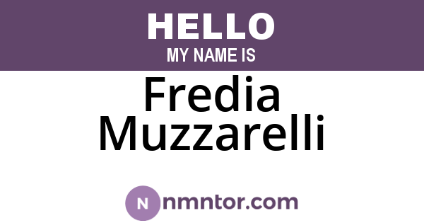 Fredia Muzzarelli