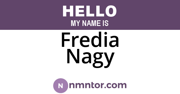 Fredia Nagy