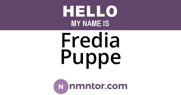 Fredia Puppe