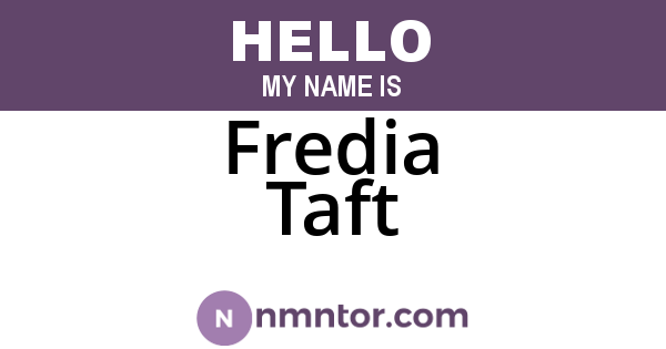 Fredia Taft