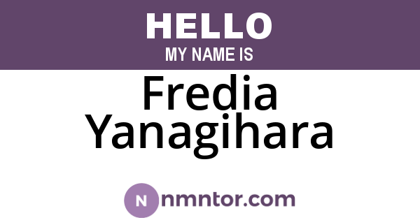 Fredia Yanagihara