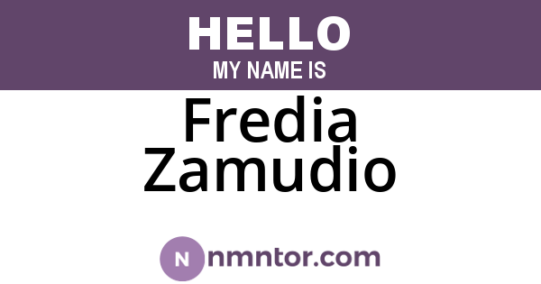 Fredia Zamudio