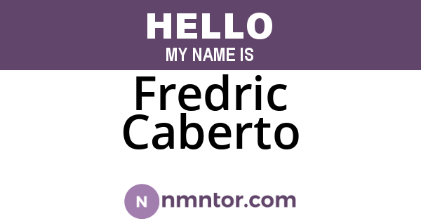 Fredric Caberto