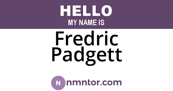 Fredric Padgett