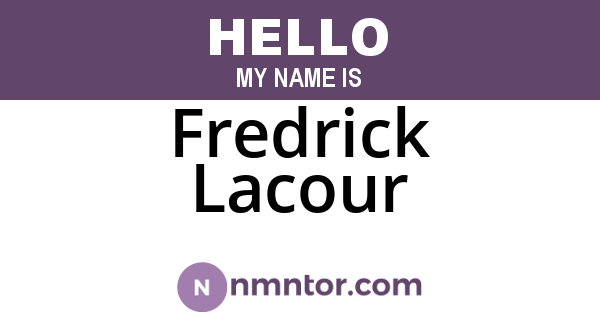 Fredrick Lacour