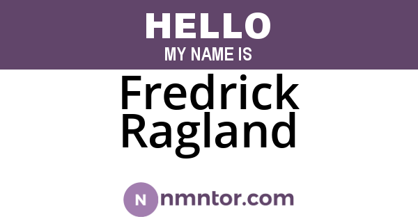Fredrick Ragland