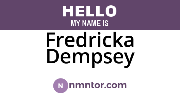 Fredricka Dempsey