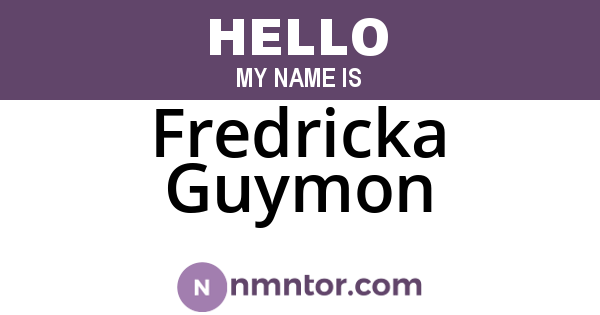 Fredricka Guymon