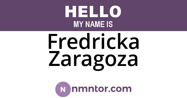 Fredricka Zaragoza