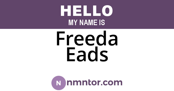 Freeda Eads