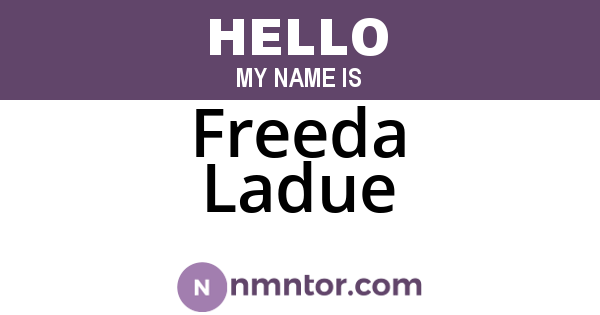 Freeda Ladue