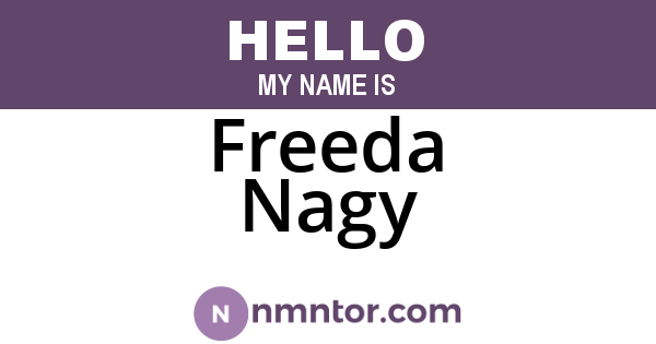 Freeda Nagy