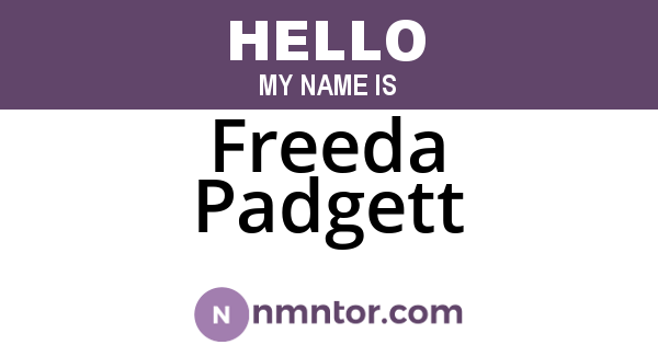 Freeda Padgett