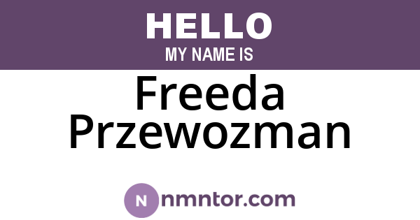 Freeda Przewozman