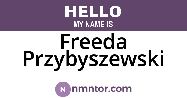 Freeda Przybyszewski