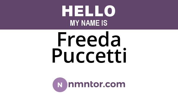 Freeda Puccetti
