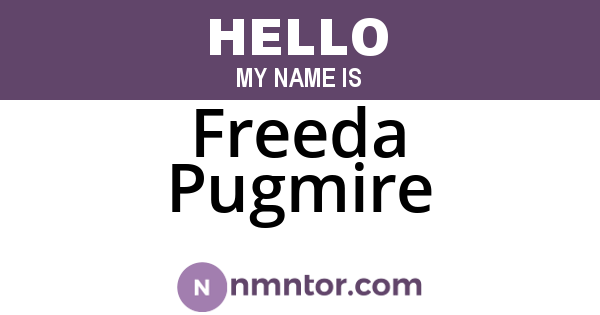 Freeda Pugmire