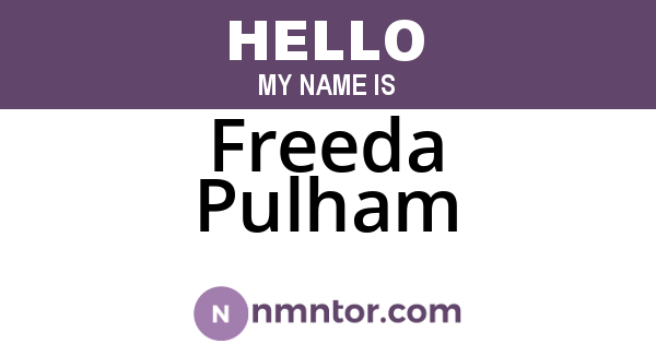 Freeda Pulham