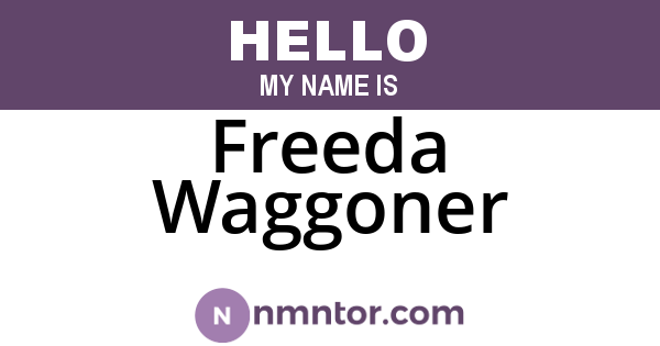 Freeda Waggoner