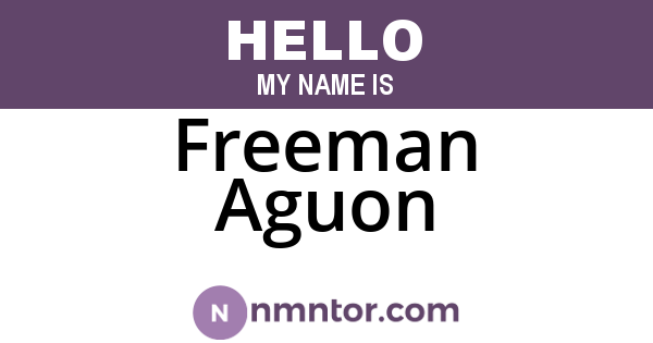Freeman Aguon