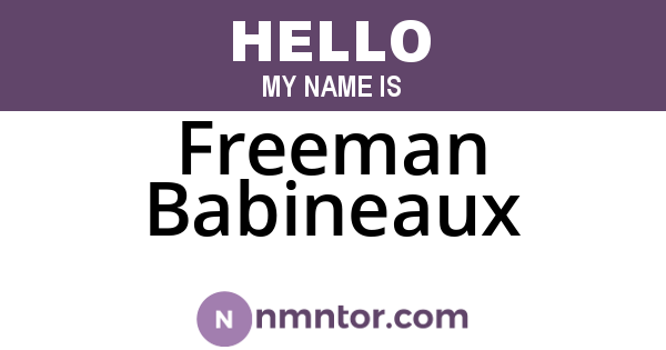Freeman Babineaux