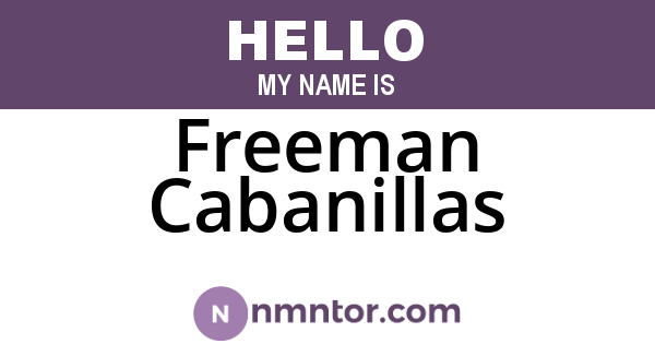 Freeman Cabanillas
