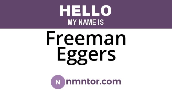 Freeman Eggers