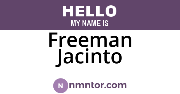 Freeman Jacinto