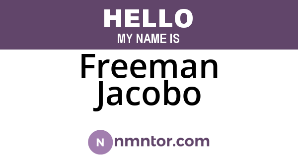 Freeman Jacobo