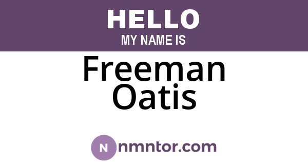 Freeman Oatis