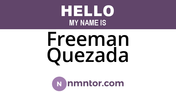 Freeman Quezada